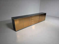 Renato Zevi for Metal Arte Modular Sideboard in Gold Mirror, Italy, 1970s