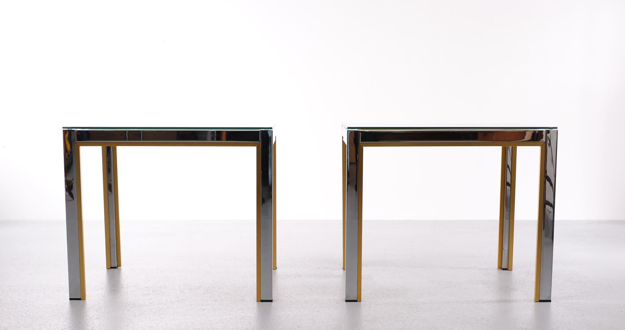 Late 20th Century Renato Zevi Hollywood Regency Side tables 1970s Italy For Sale