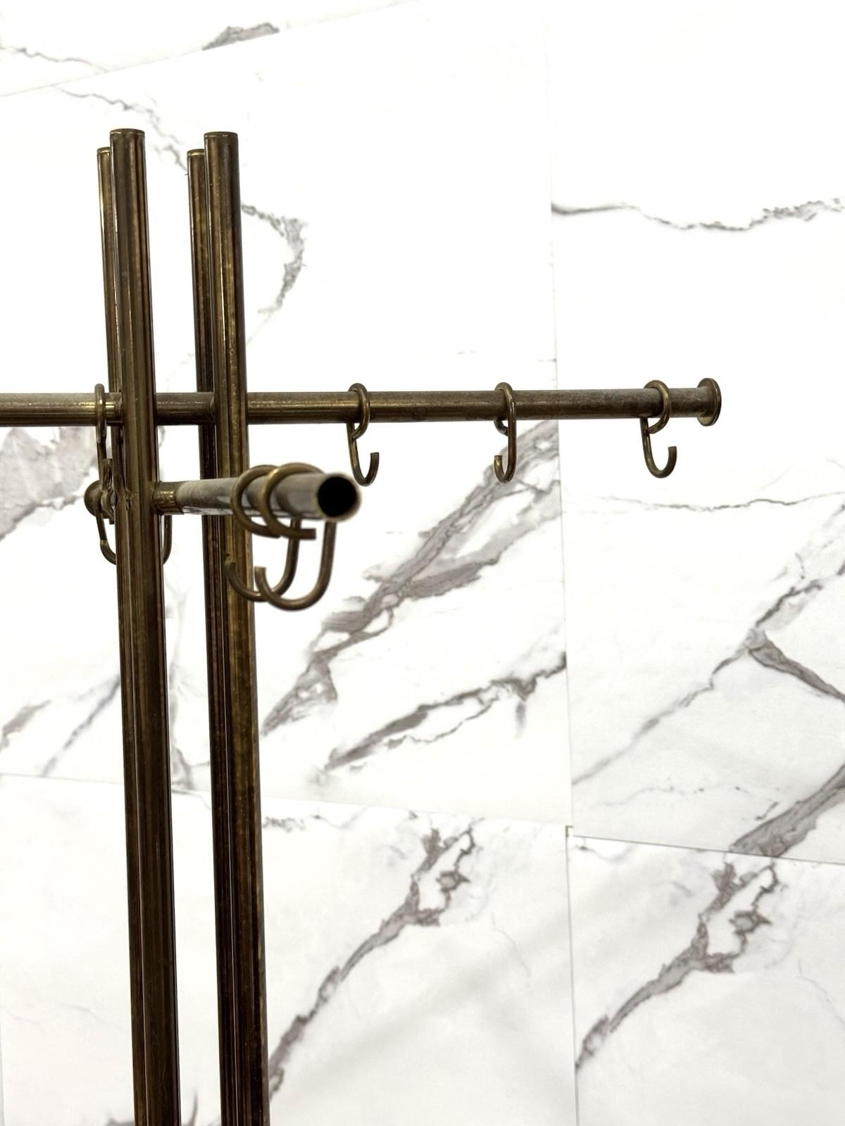 Renato Zevi Perchero Metalarte Mármol y Latón Diseño Moderno Italian en venta