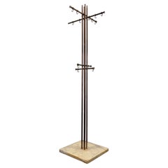 Renato Zevi Metalarte Appendiabiti Marmo E Ottone Design Modernariato