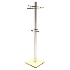 Renato Zevi Metalarte Appendiabiti Marmo E Ottone Design Modernariato