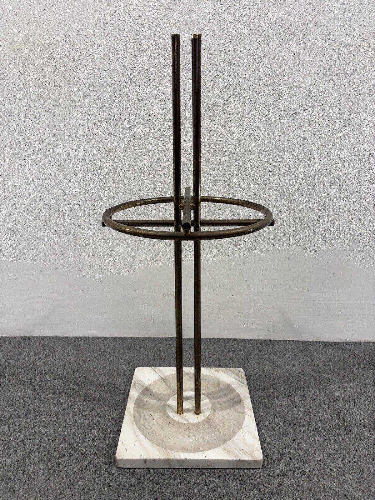Renato Zevi Metalarte Umbrella Stand Marble And Brass Design Modernism In Good Condition For Sale In Taranto, IT