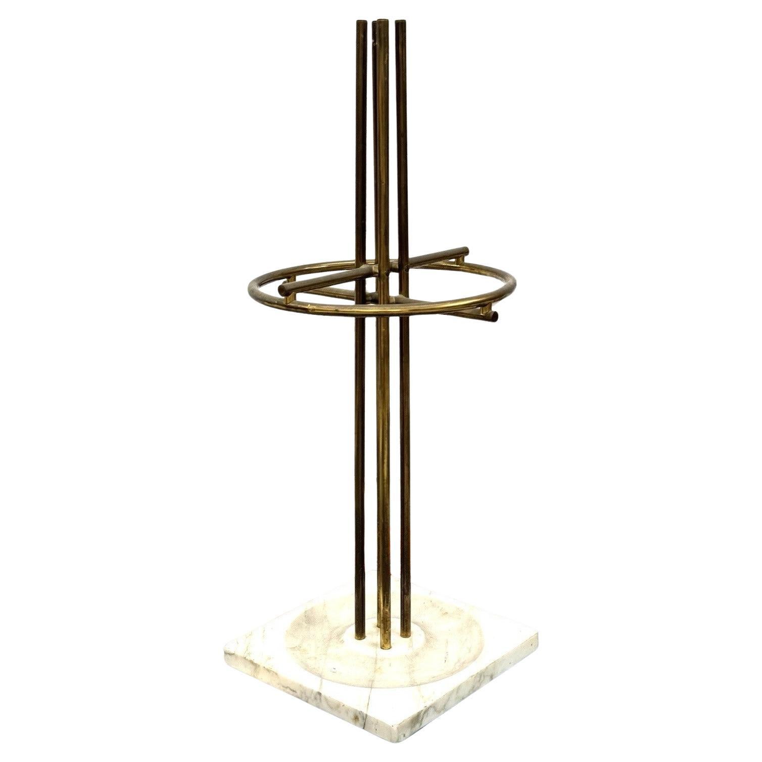 Renato Zevi Metalarte Portaombrelli Marmo E Ottone Design Modernariato