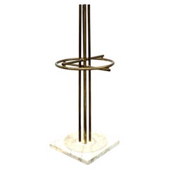 Renato Zevi Metalarte Portaombrelli Marmo E Ottone Design Modernariato