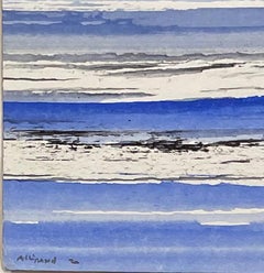 Sin título nº 5 (Composición con azul, blanco y negro)