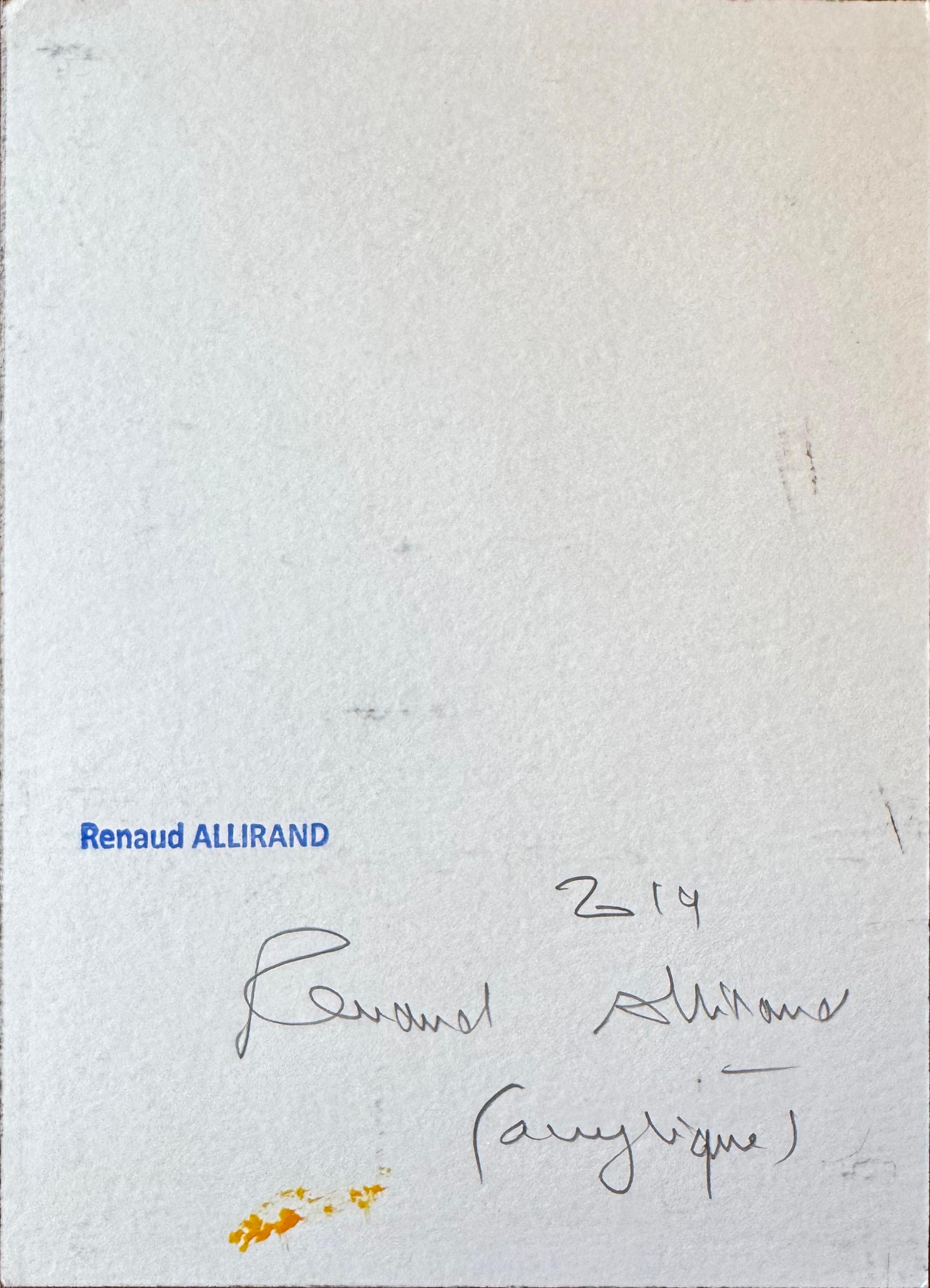 Senza titolo (Composizione con giallo, rosso e nero) - Painting Astratto di Renaud Allirand