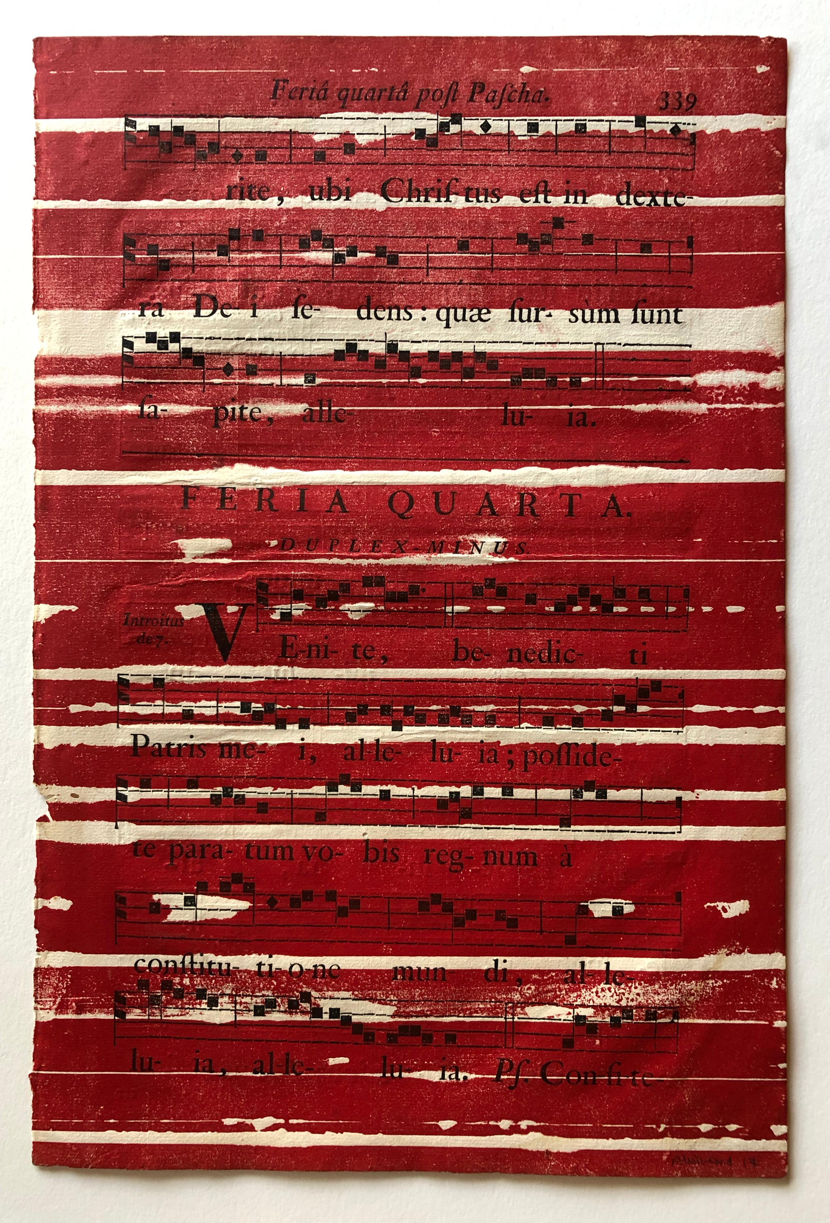 Antiphonaires (Red), by Renaud Allirand For Sale 2
