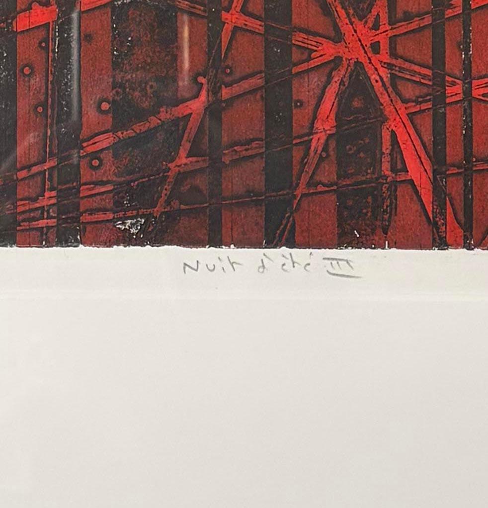 Nuit d'été III (Summer Night III), framed etching by Renaud Allirand For Sale 3