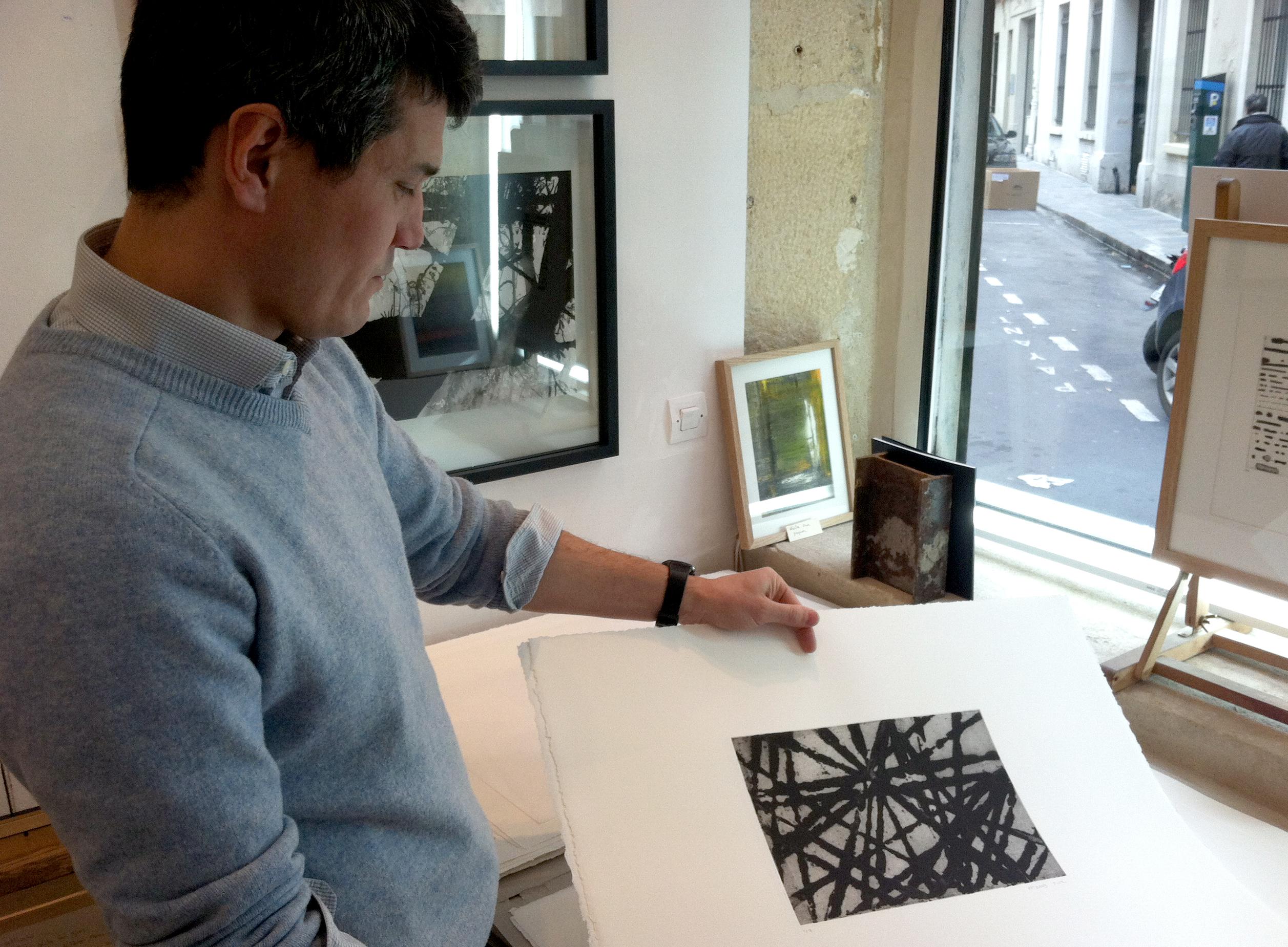 Obliques, abstract composition by Renaud Allirand For Sale 6