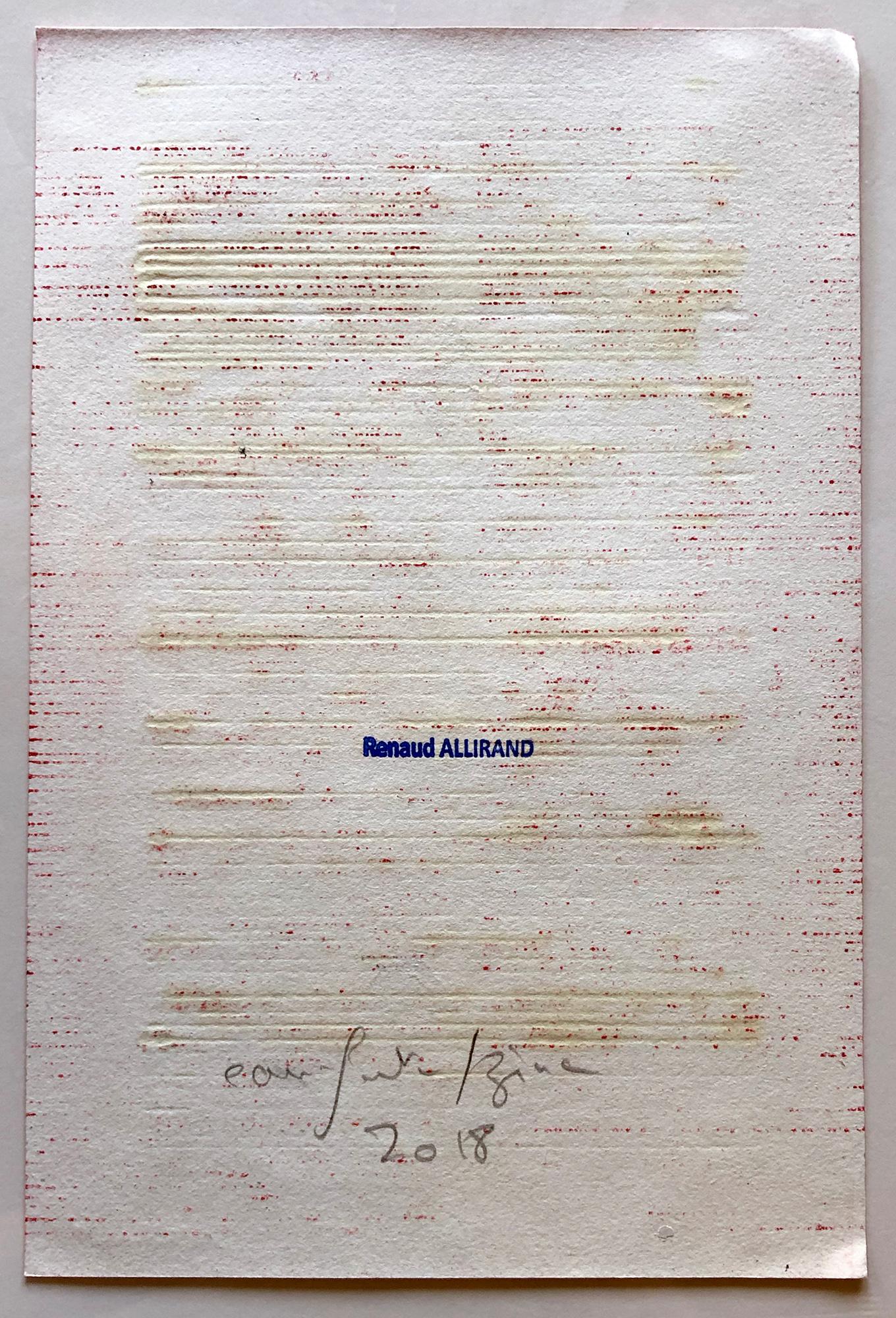 Rot-Rote Komposition XXI – Print von Renaud Allirand