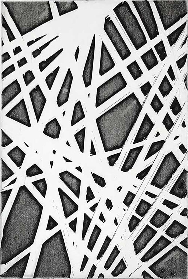 Renaud Allirand Abstract Print - Untitled etching #124