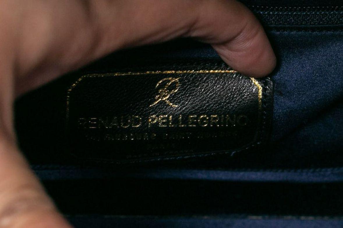 Renaud Pellegrino Blue Evening Clutch For Sale 5