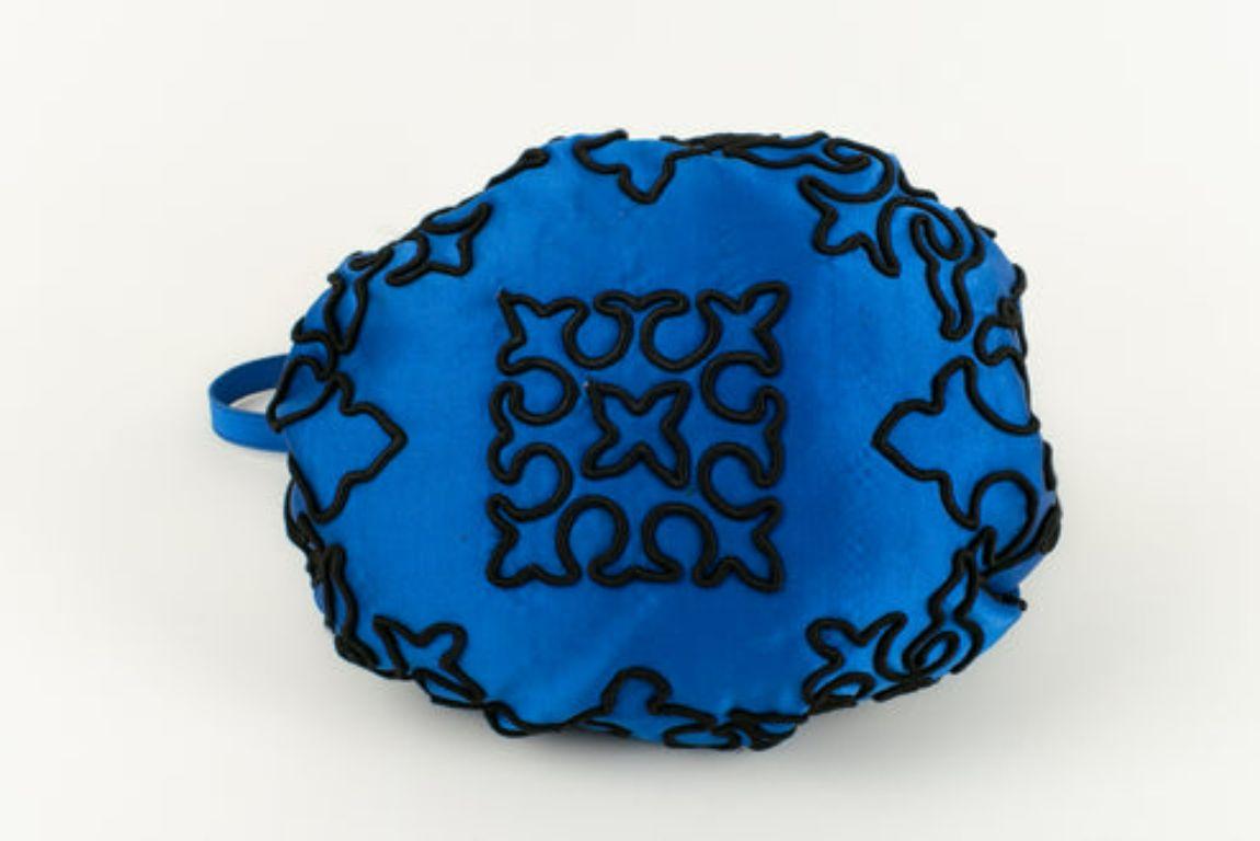 Women's Renaud Pellegrino Blue Silk Bag For Sale