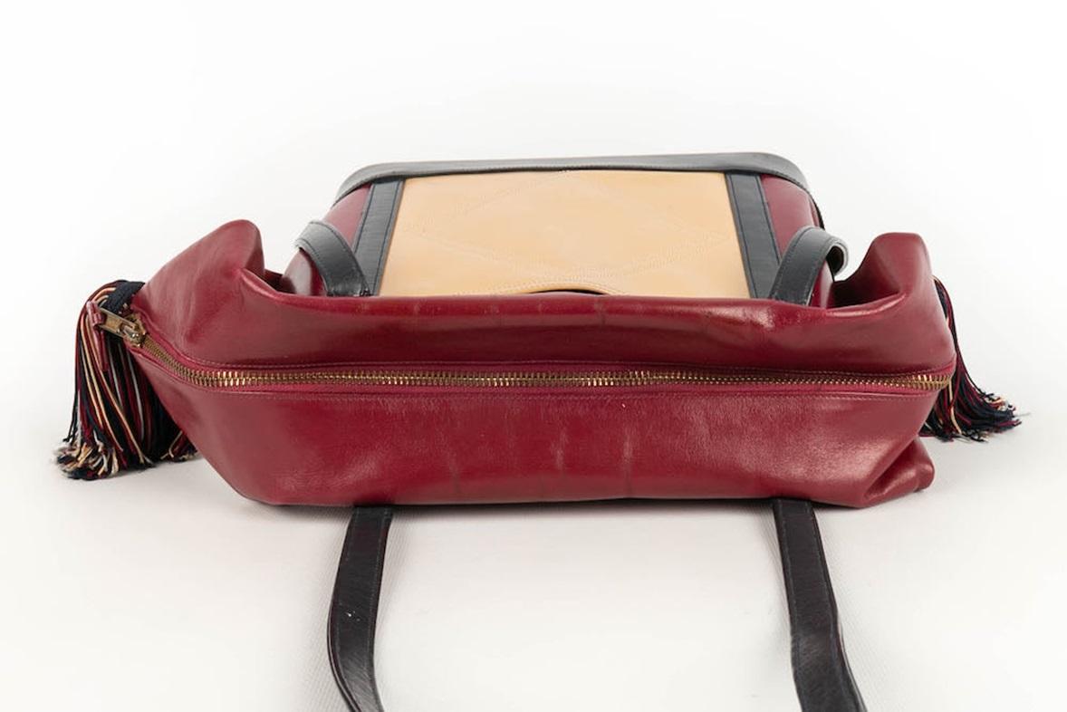 Renaud Pellegrino Bolso de Piel Multicolor con Metal Dorado en venta 1