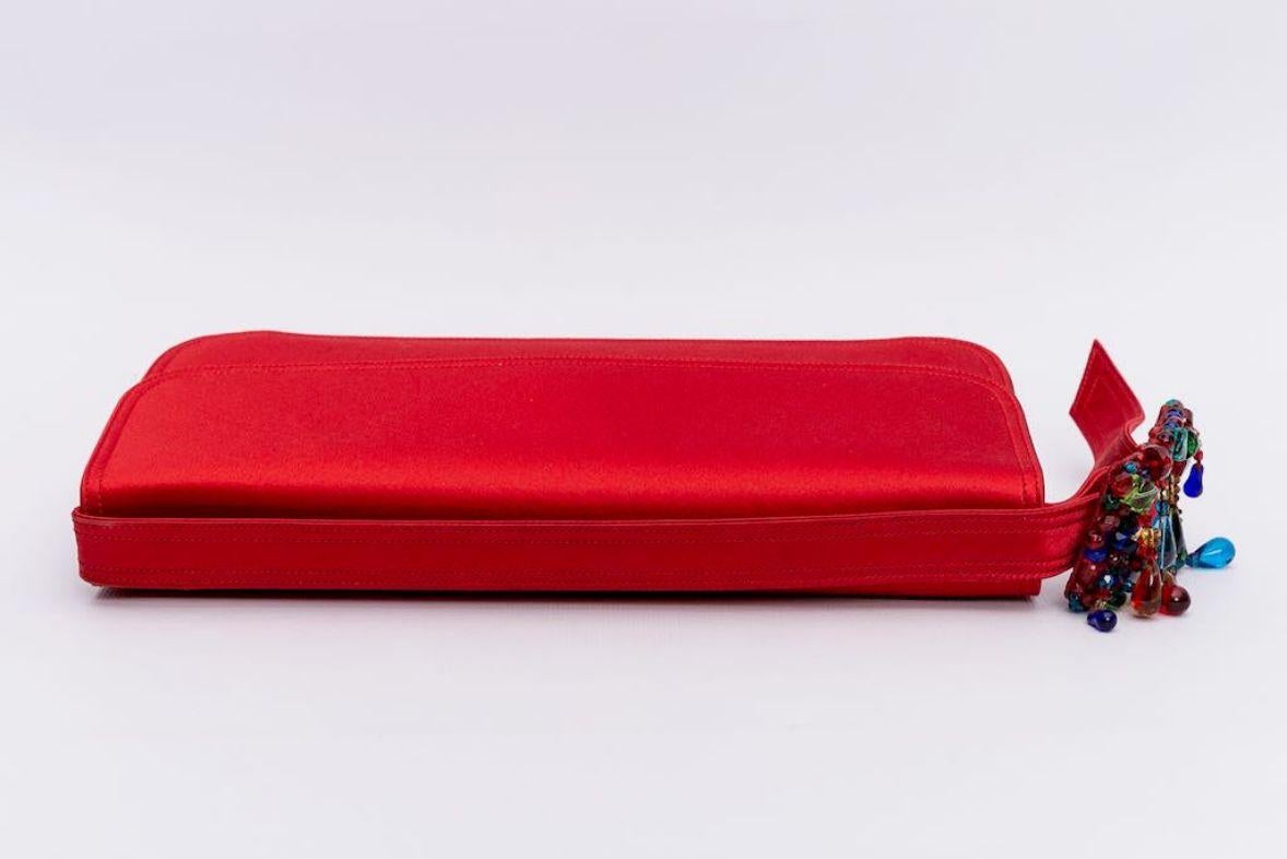 Rote Perlen-Tasche von Renaud Pellegrino im Angebot 2