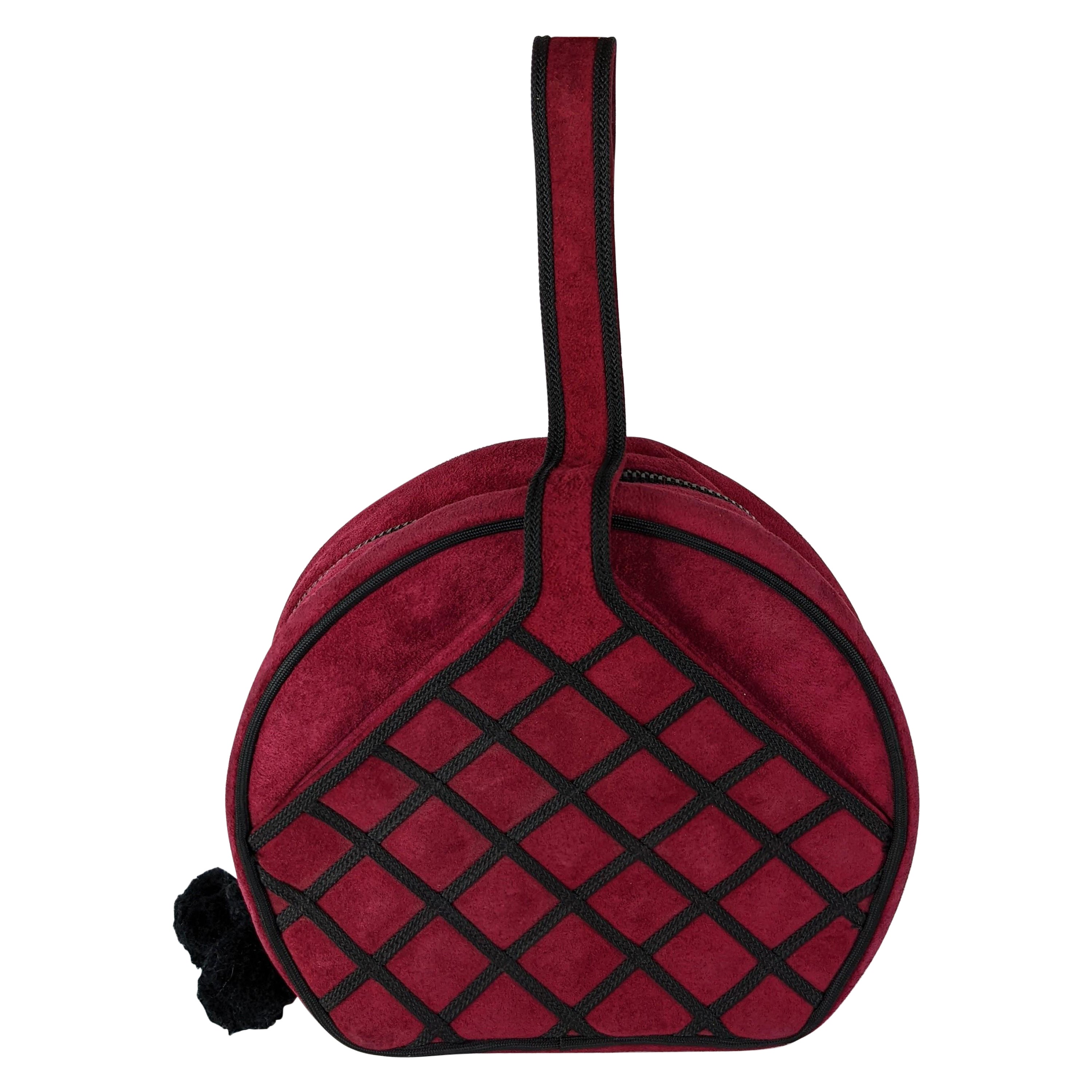 Renaud Pelligrino Bolso de Ante y Soutache Frambuesa en venta