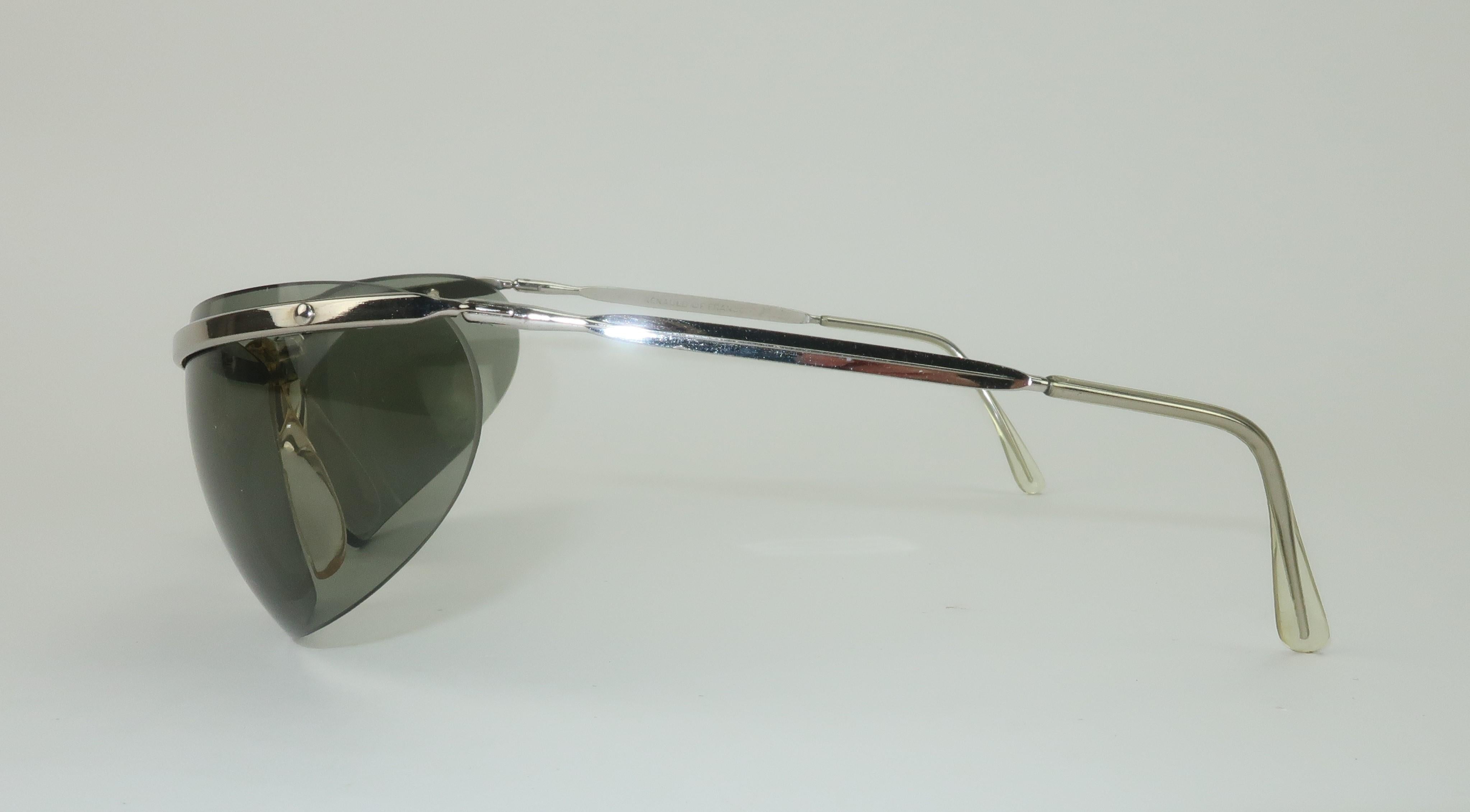 Renauld Spectaculars French Wrap Around Sunglasses, 1960's 1