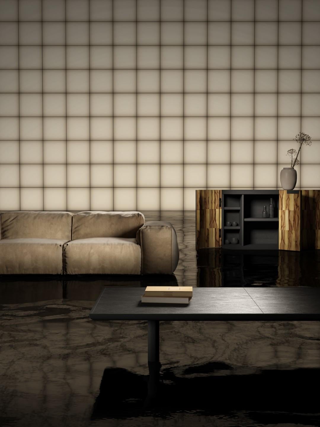 Rencontre Moi Modulares Sofa Timeless Leder Schwarz im Zustand „Neu“ im Angebot in Milano, IT