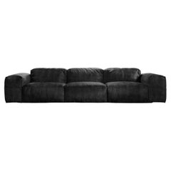 Rencontre Moi Sofa Three Seater Black Timeless Leather