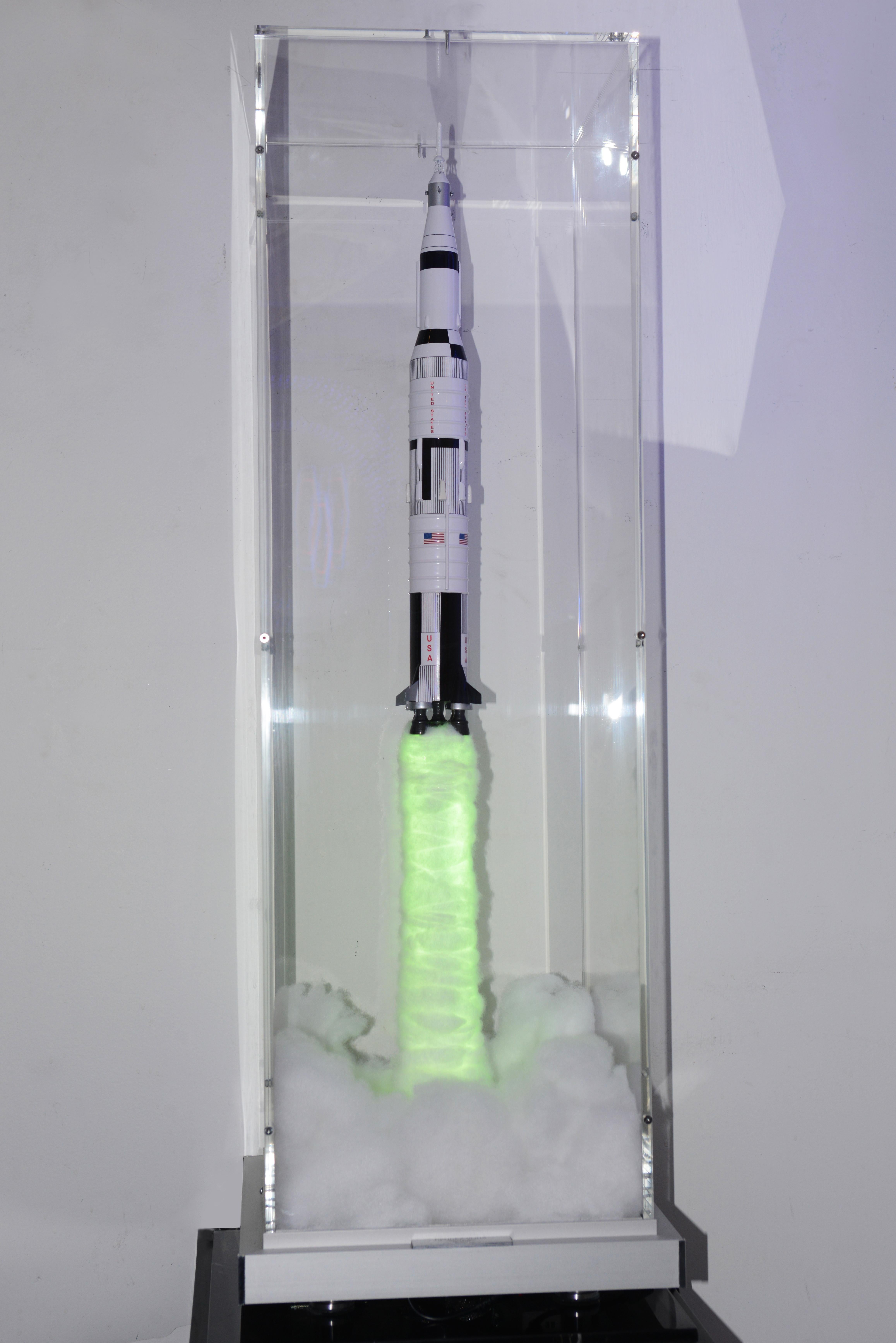 lego rocket display