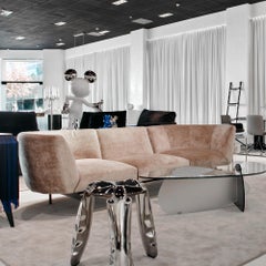 Rendez-Vous Sofa aus Samt:: entworfen von Sergio Bicego:: hergestellt in Italien:: Vorrätig