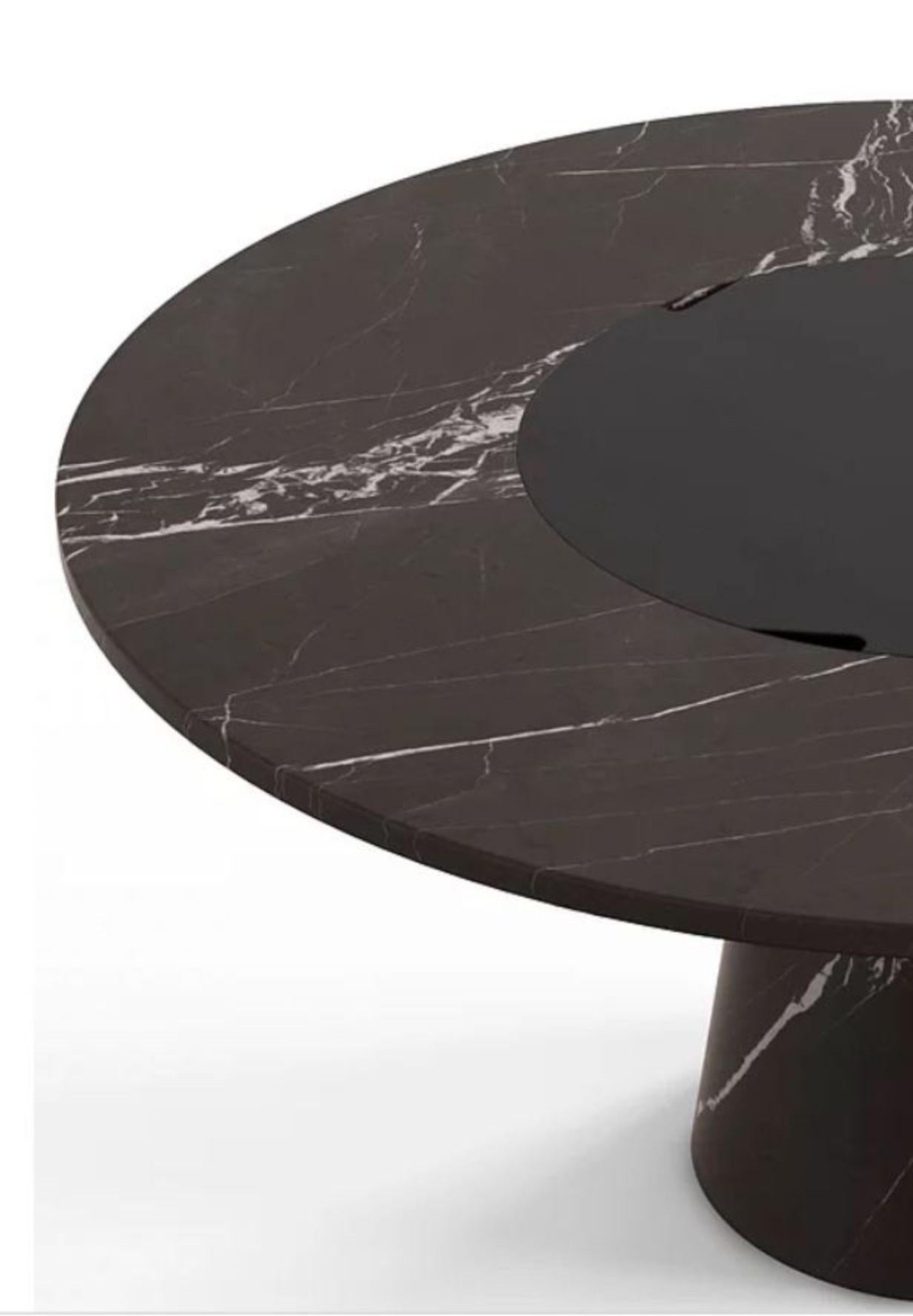 Modern Roundezvous Marble Table by Marmi Serafini