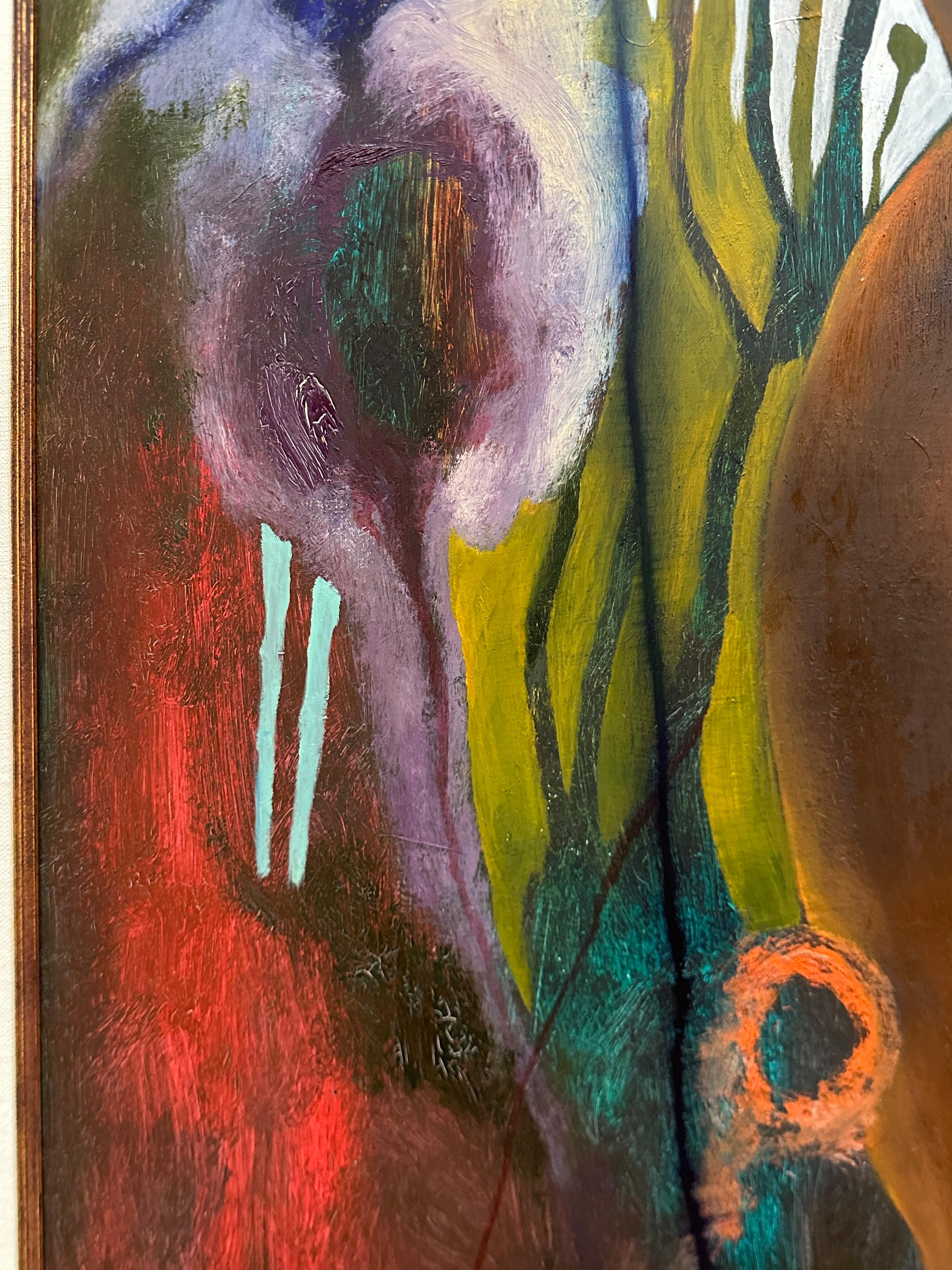 American Rene Alavarado 2001 Abstract Woman Painting For Sale