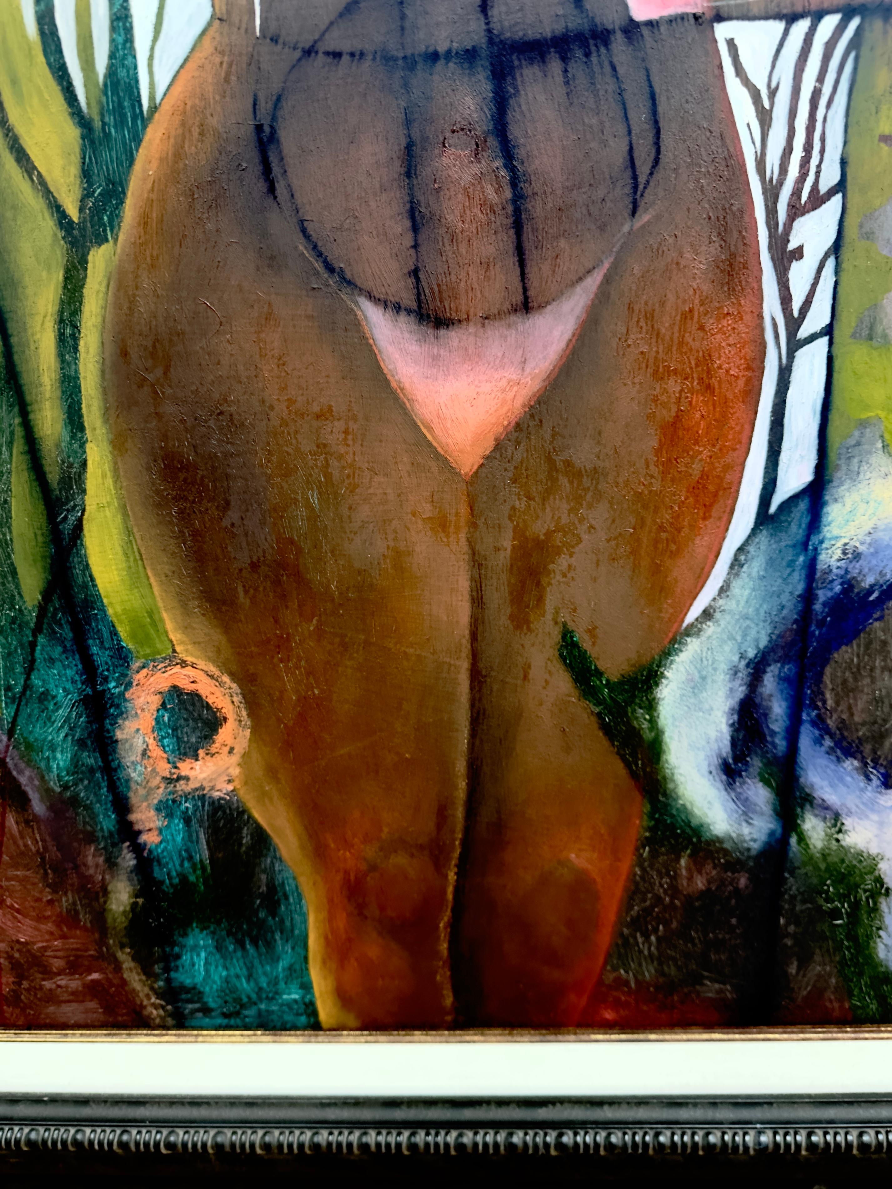 Rene Alavarado 2001 Pintura Abstracta Mujer en Bueno estado para la venta en Palm Springs, CA