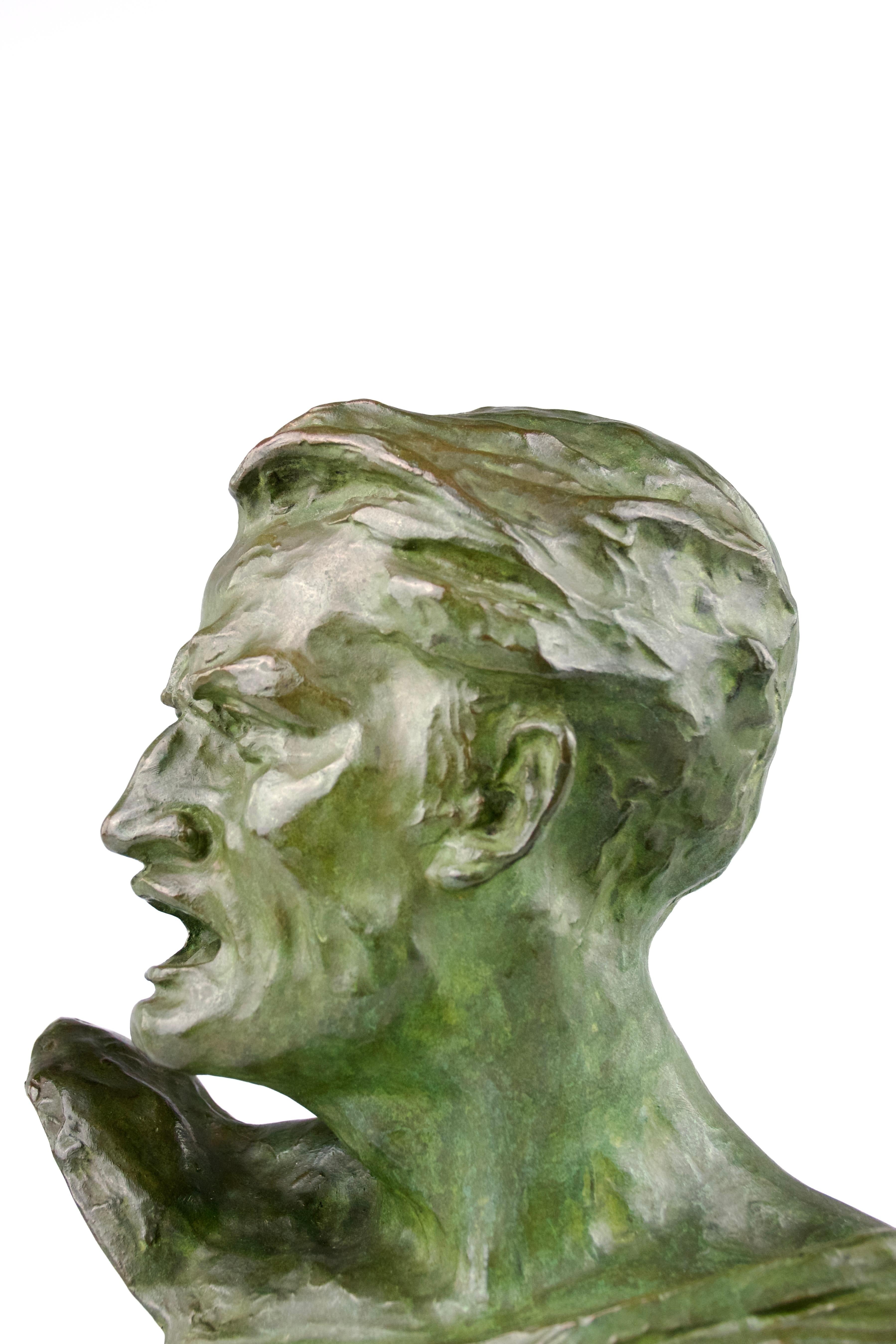René André Varnier, Demosthenes Bust, France, 1930s For Sale 3