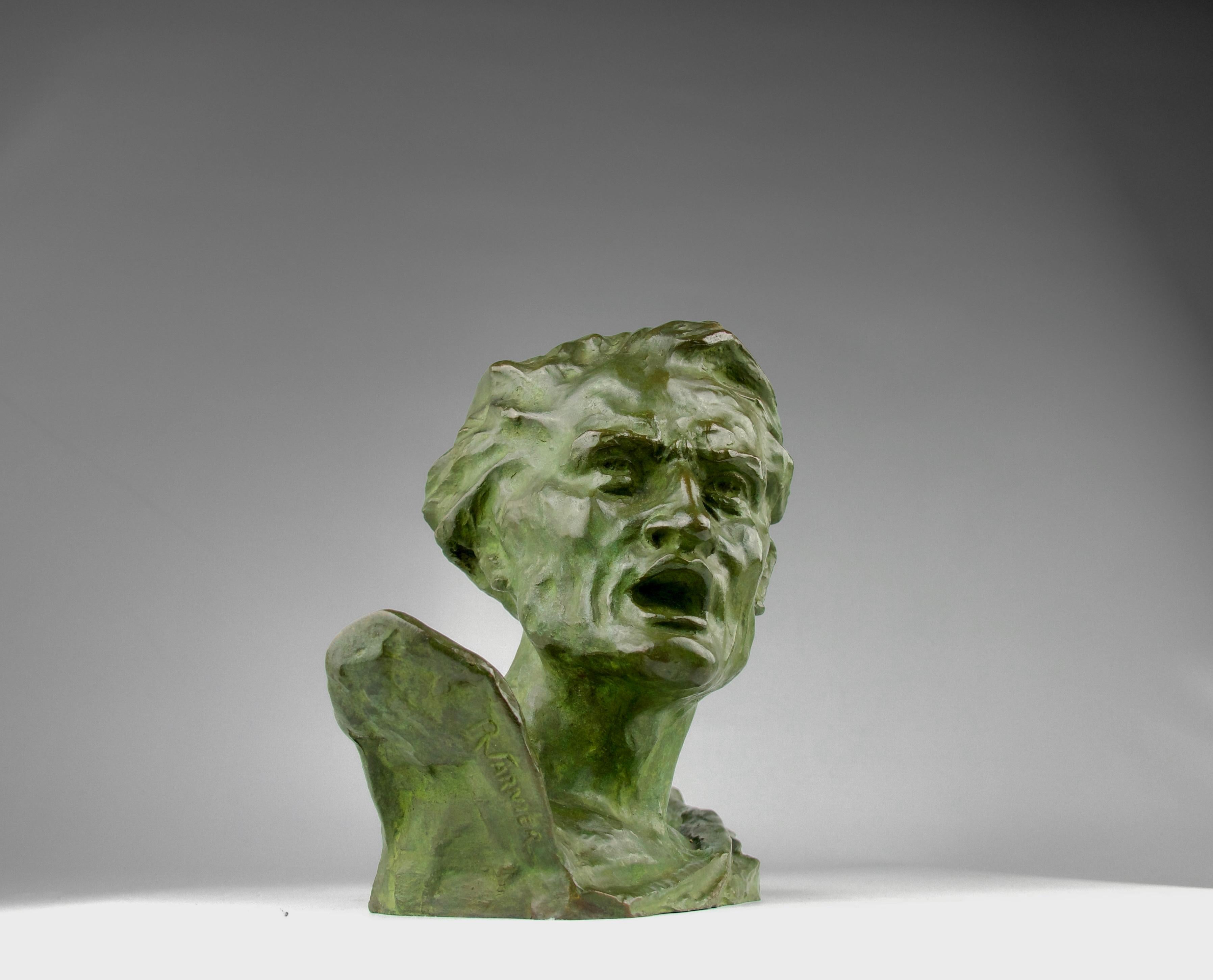 French René André Varnier, Demosthenes Bust, France, 1930s For Sale