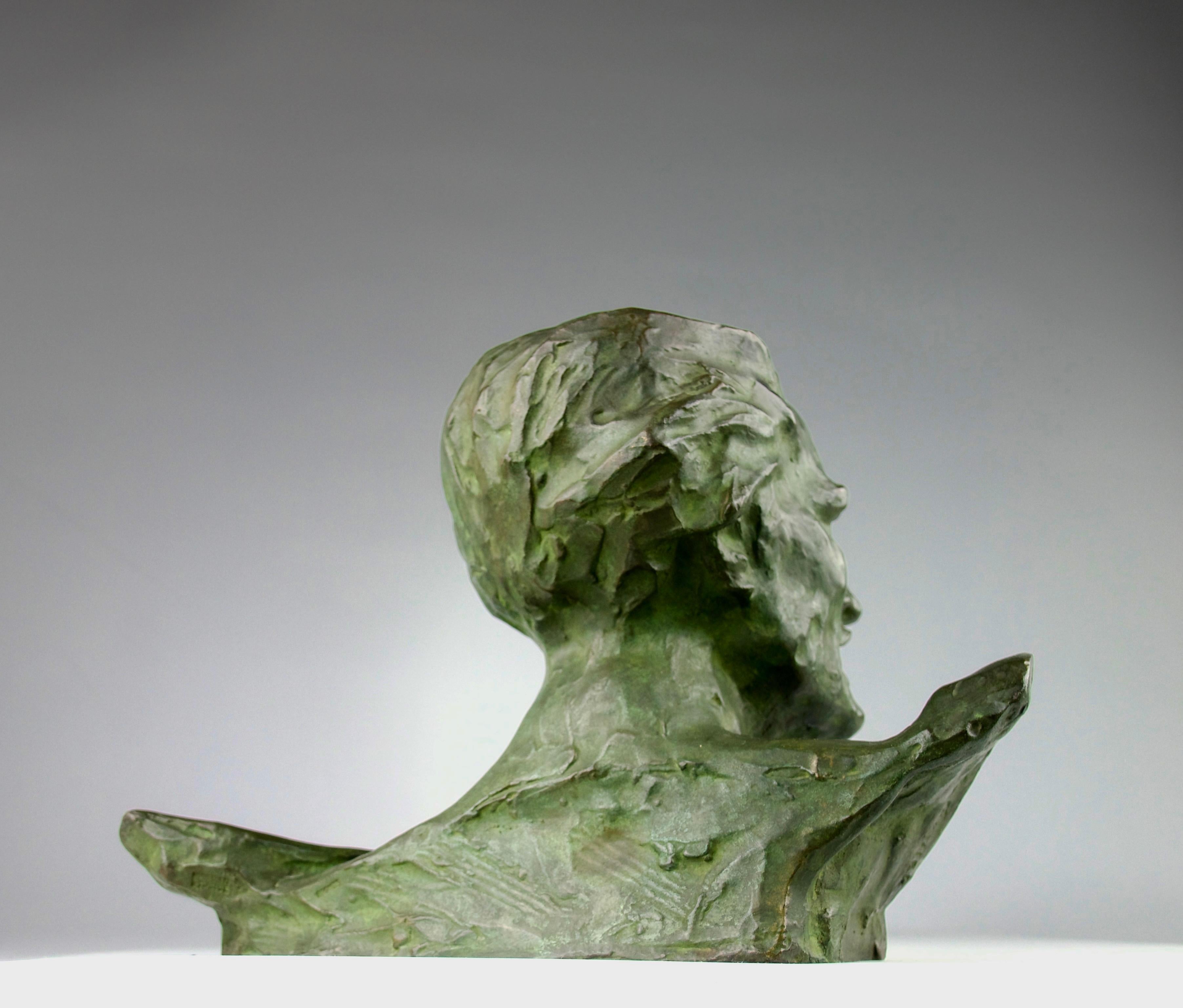 Mid-20th Century René André Varnier, Demosthenes Bust, France, 1930s For Sale