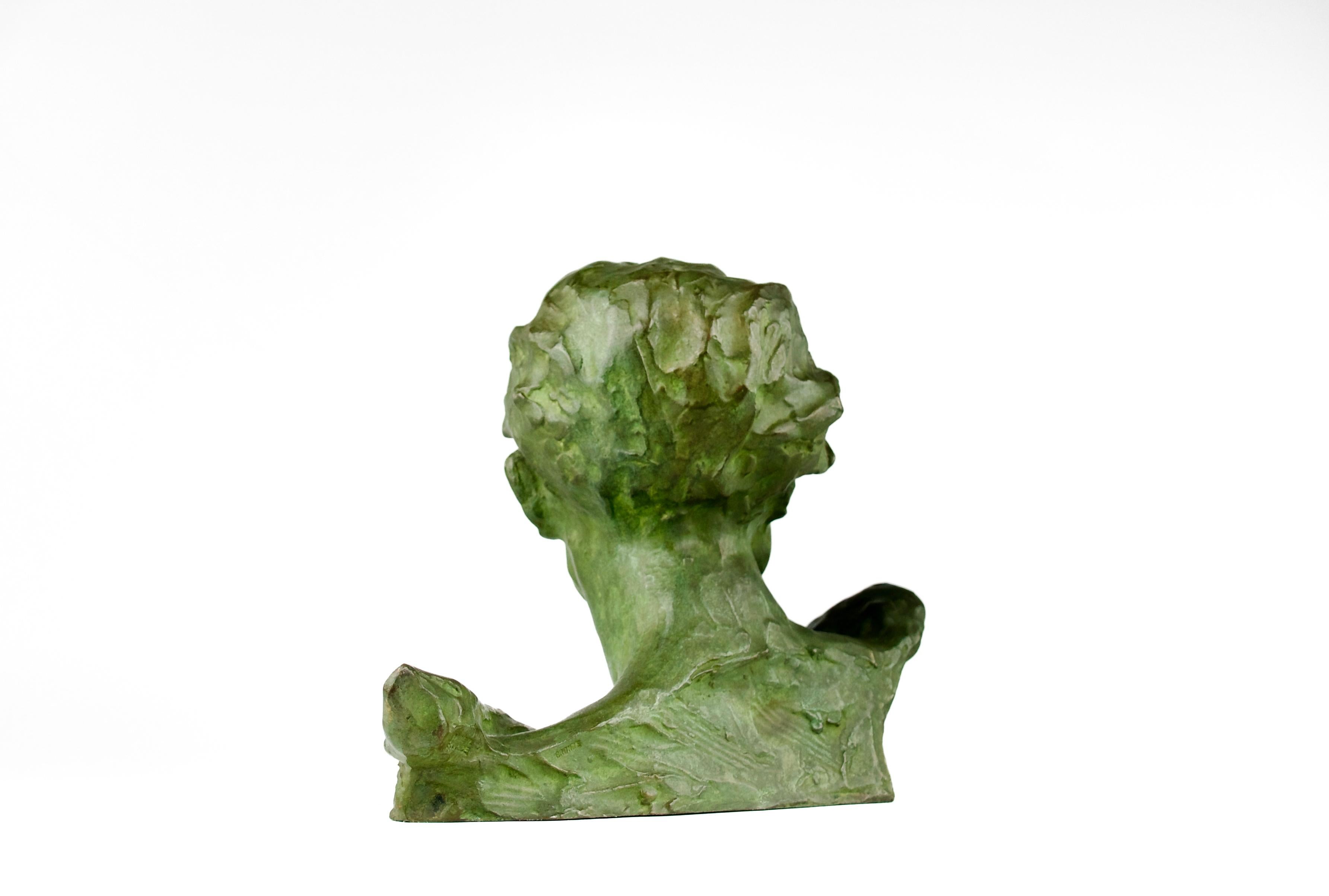 René André Varnier, Demosthenes Bust, France, 1930s For Sale 1