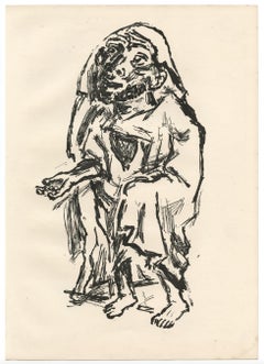 "Der Bettler" litografia originale
