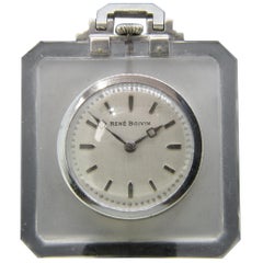Rene Boivin 1940 Rock Crystal Pocket Watch