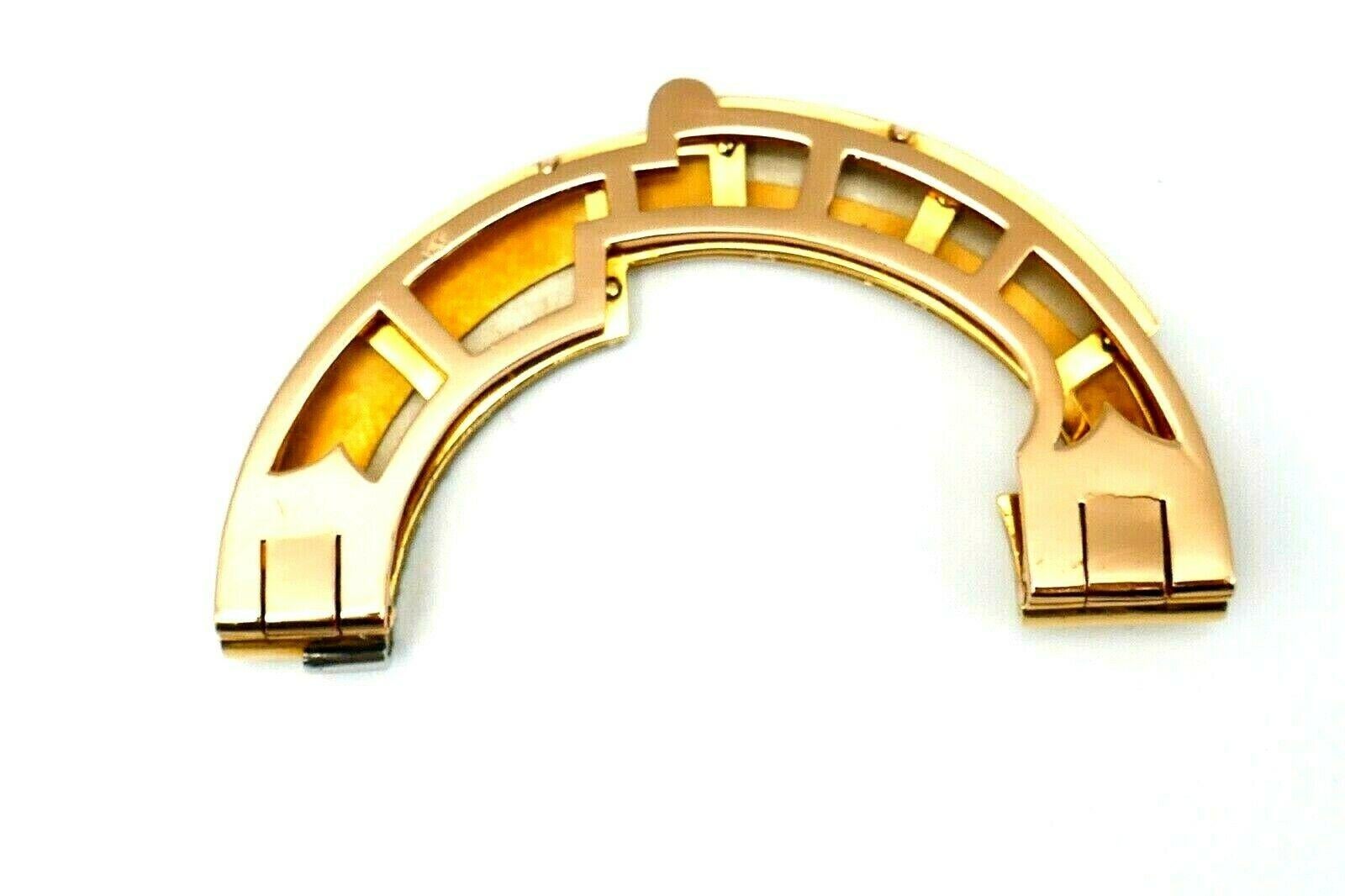Women's or Men's René Boivin Art Deco Two-Tone Gold Clip W/Certificate