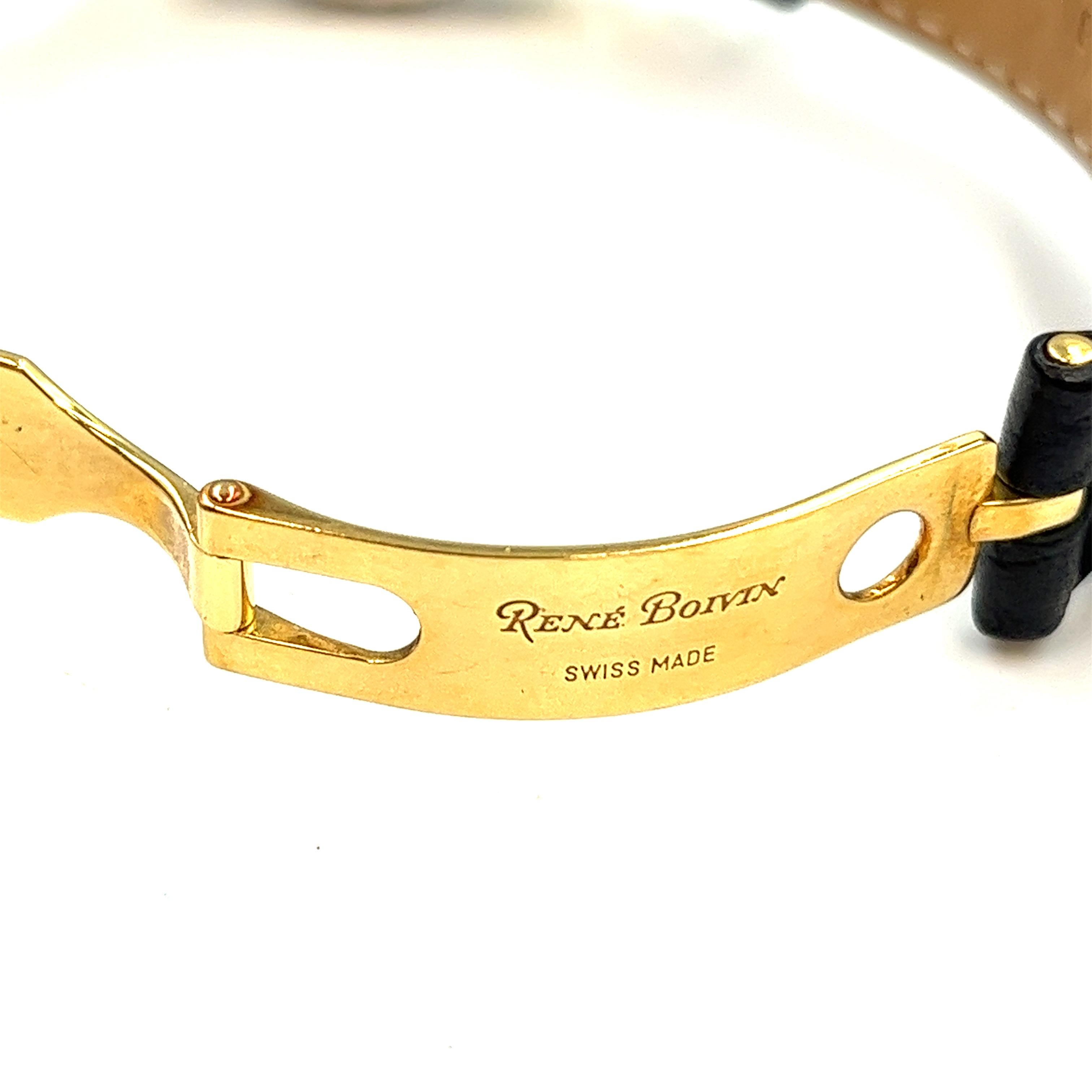 Women's  Rene Boivin Chrysalis with Yellow Gold Case in Very Good Condition For Sale