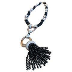 Collana con diamanti e onice di René Boivin