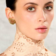 Rene Boivin “Feuilles” Ear Clips Circa 1950s