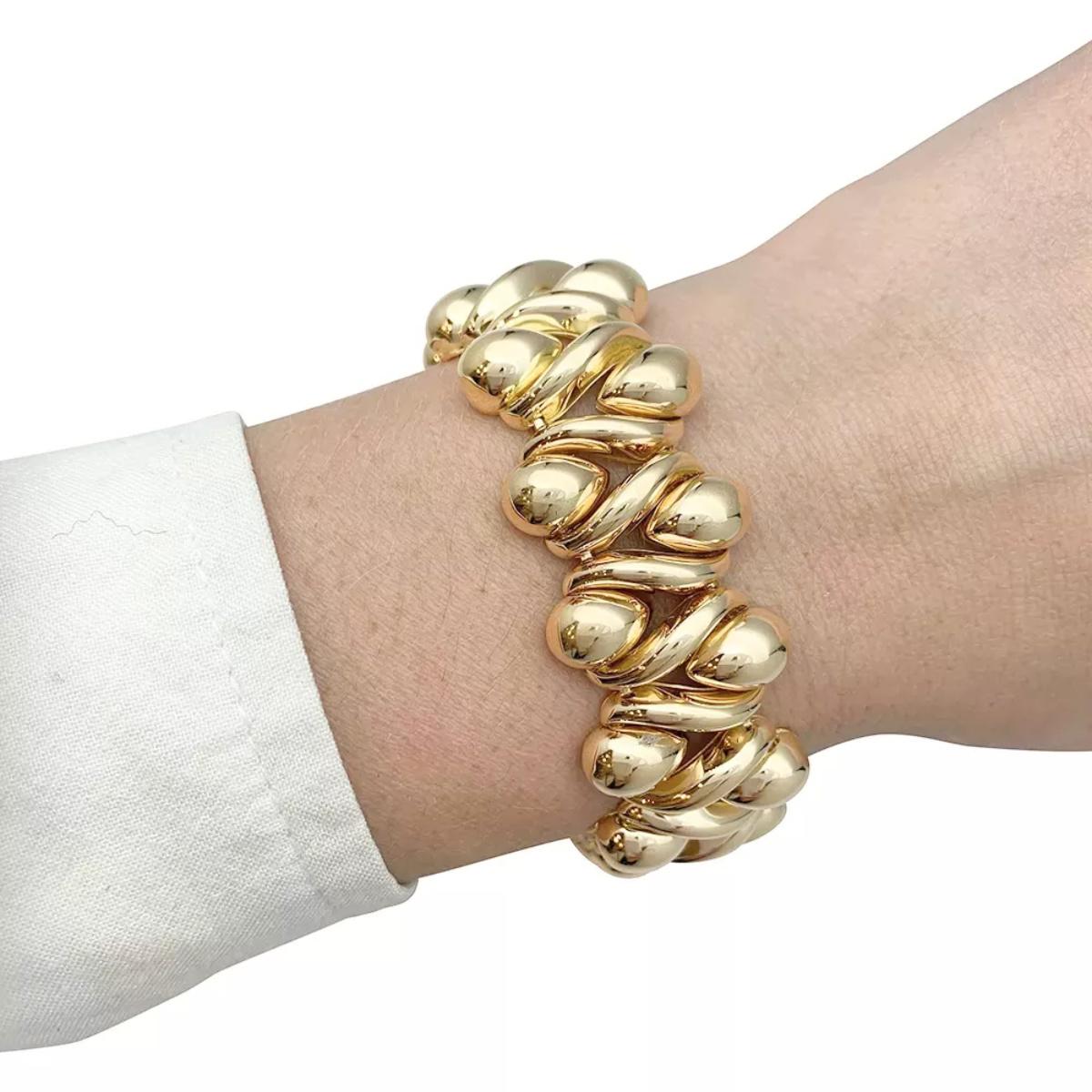 Women's or Men's René Boivin gold bracelet.