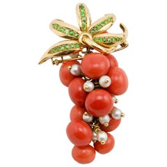 René Boivin Gooseberries Brooch, Paris, 1940