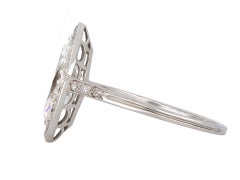 René Boivin marquise diamond coronet cluster ring, French, circa 1920.