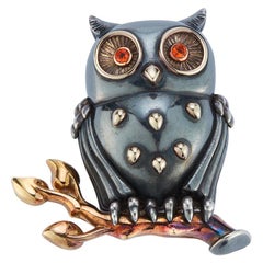 Rene Boivin Owl Brooch