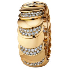 Rene Boivin Paris Vintage Diamond Gold Bracelet