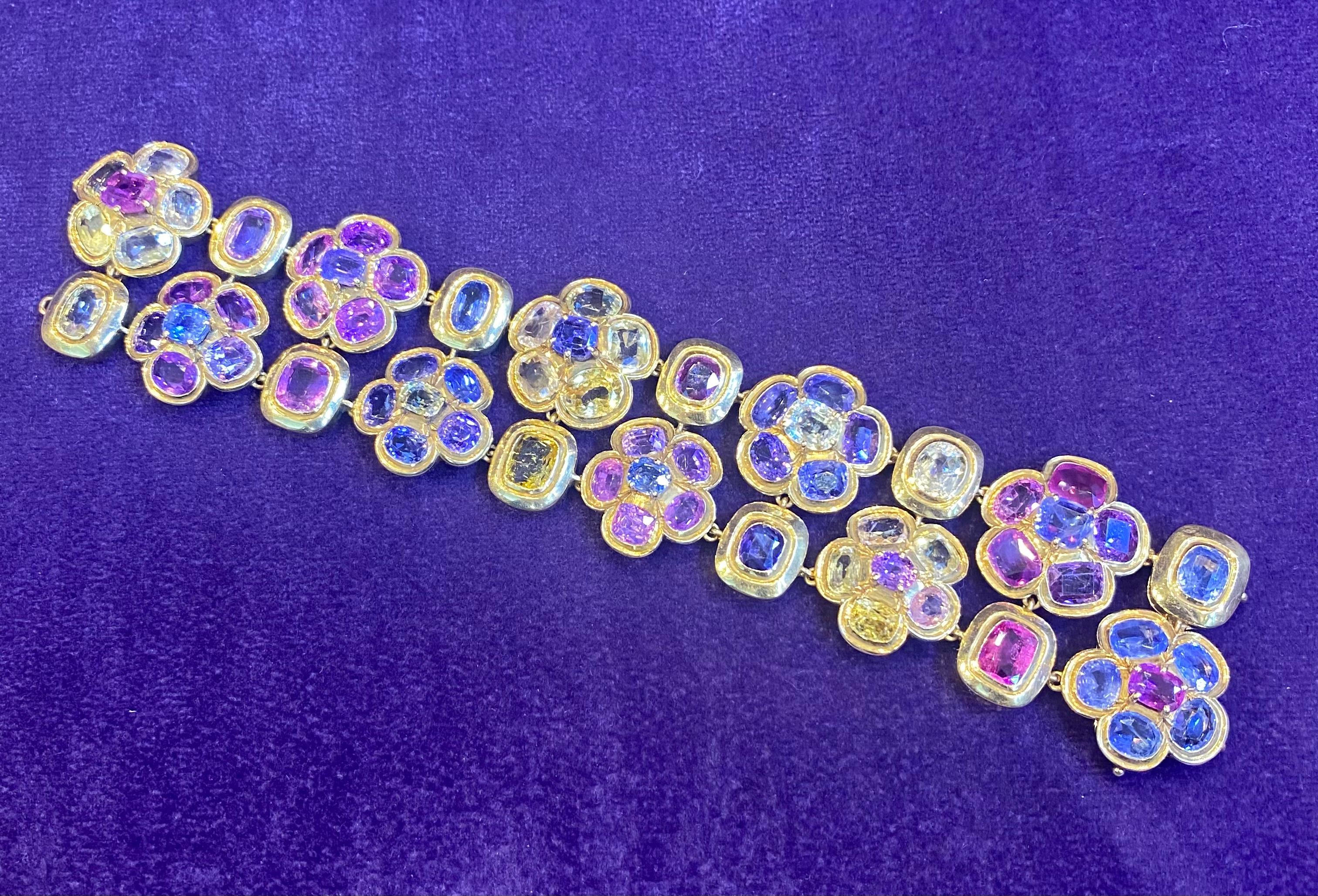 Rene Boivin Sapphire Bracelet In Excellent Condition For Sale In New York, NY