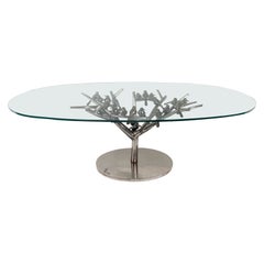 René Broissand, Birds Dining Table Sculpture, Modern Dining