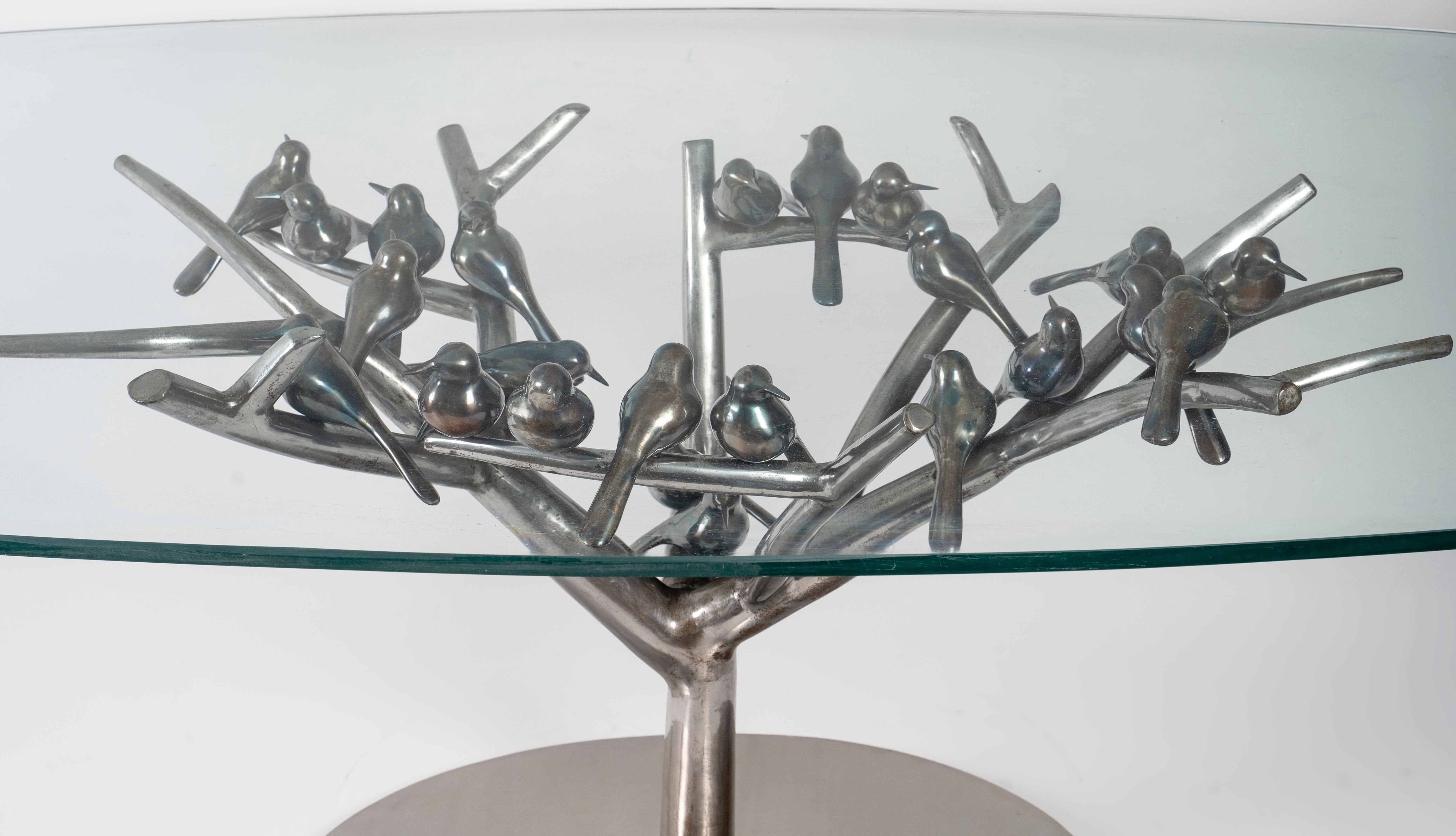 Français René Broissand, Birds Dining Table Sculpture, Modern Dining