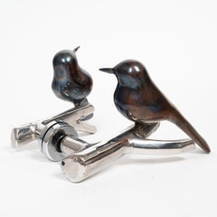 René Broissand, Par de manillas de puerta "Pájaros", Modernismo, Escultura, Diseño, 1970