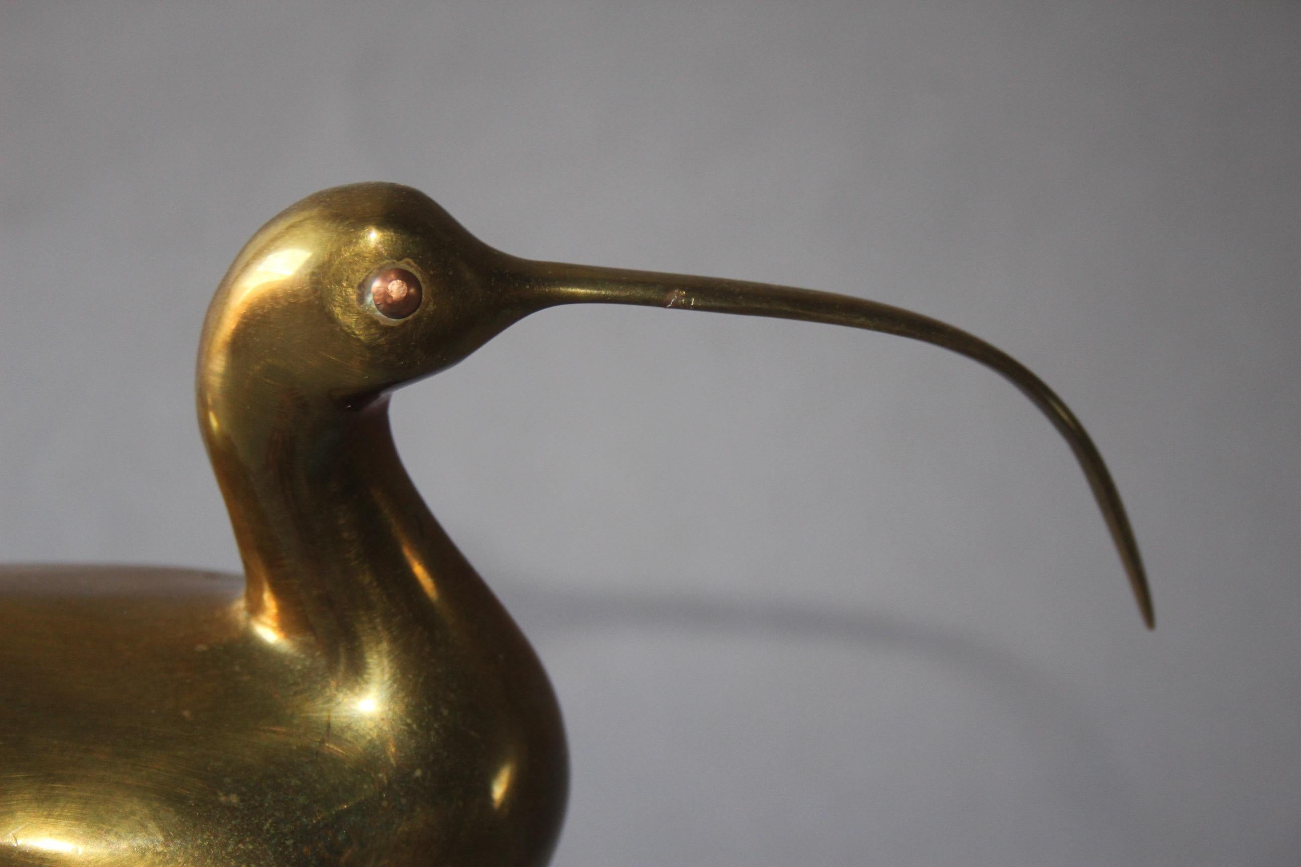 Rene Broissand Style Brass Bird In Good Condition In grand Lancy, CH