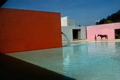 Pool und Haus mit Pferd von Luis Barragan, San Cristobal, Mexiko