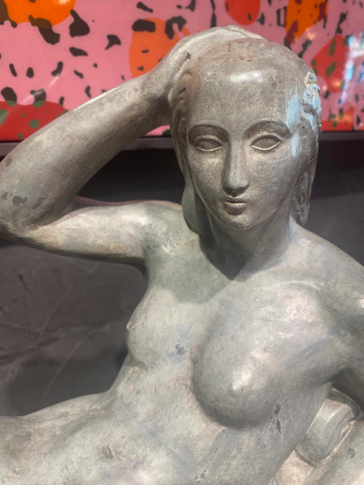 Escultura Obra Maestra Art Déco de René Buthaud Art Decó en venta